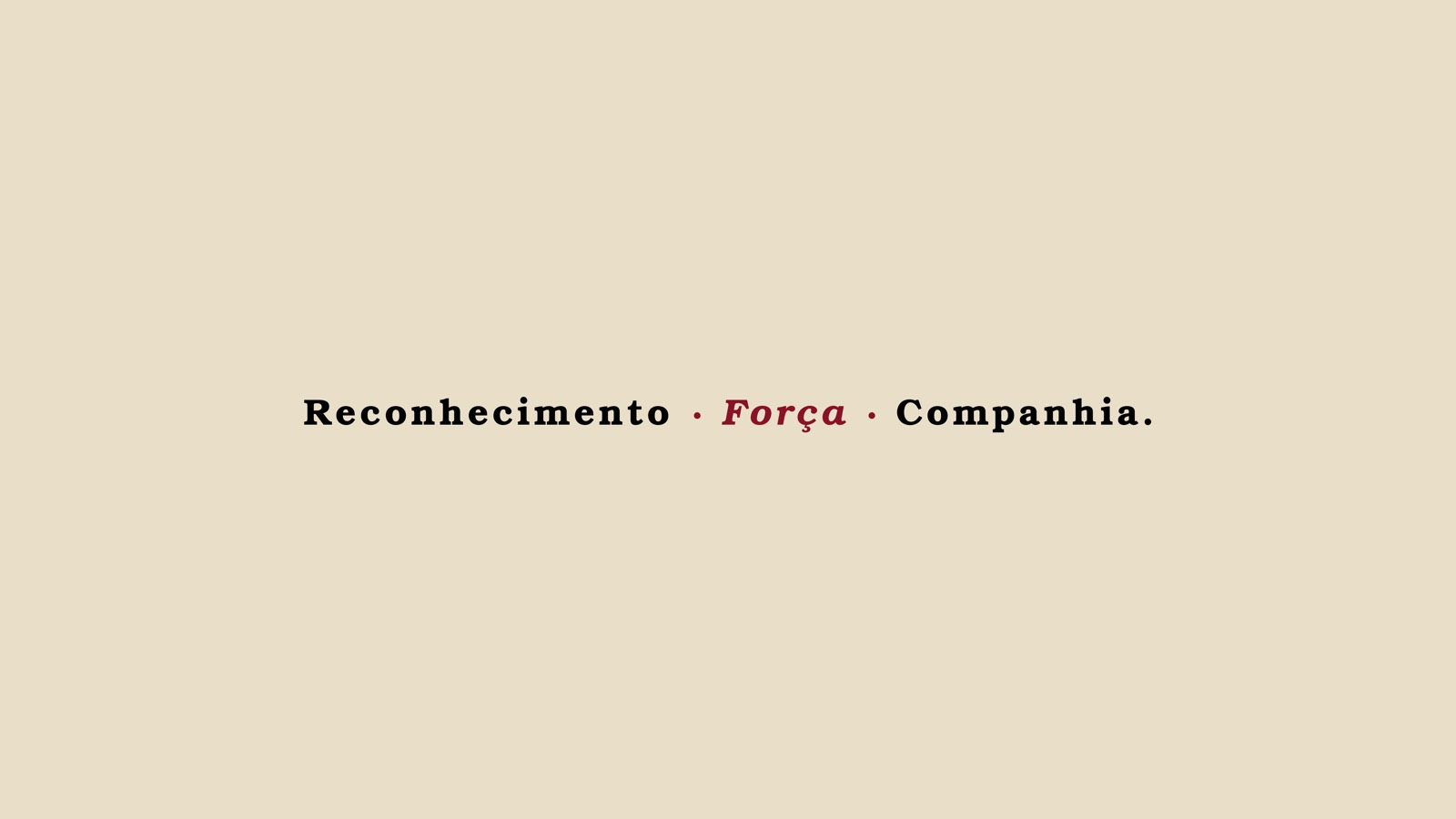 Reconhecimento, Força, Companhia