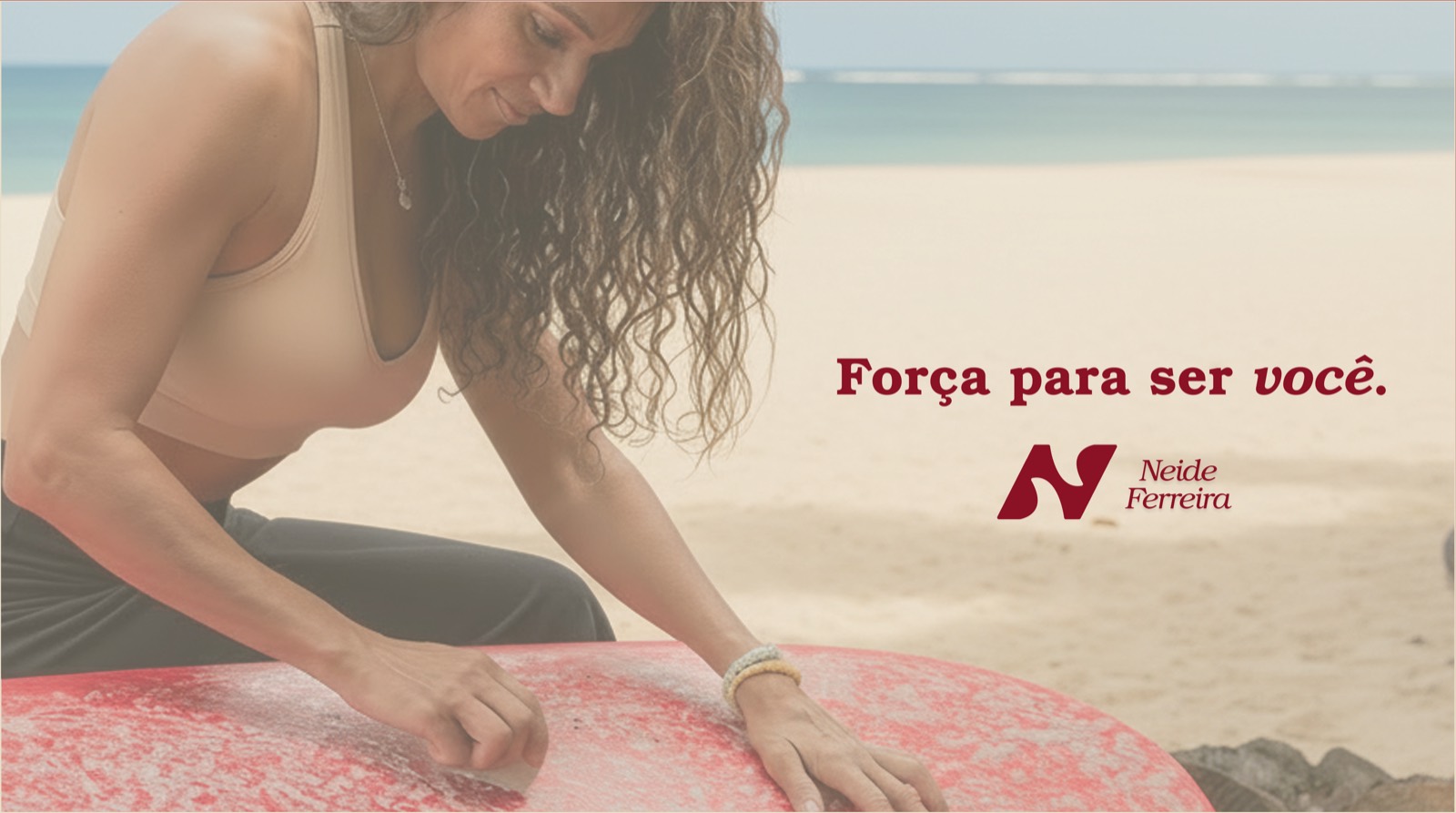 Aplicação do slogan em foto